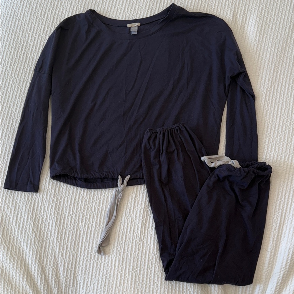 Eberjey Navy Blue Long Sleeve Set